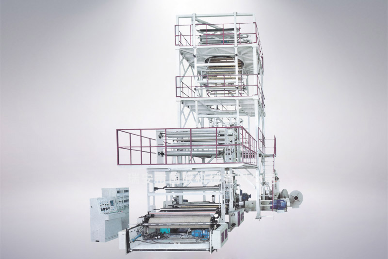 SJ-GS系列三至五層共擠薄膜吹塑機組(膜泡內冷型)